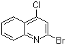 2-溴-4-氯喹啉分子结构 (CAS 64658-05-5)