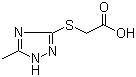 [(5-Methyl-1H-1,2,4-triazol-3-yl)thio]-acetic acid molecular structure (CAS 64679-65-8)