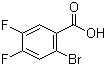 2-Bromo-4,5-difluorobenzoic acid molecular structure (CAS 64695-84-7)
