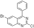 6-溴-2-氯-4-苯基喹唑啉分子结构 (CAS 64820-57-1)