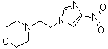 4-[2-(4-硝基-1H-咪唑-1-基)乙基]吗啉分子结构 (CAS 6497-78-5)