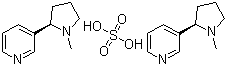 Nicotine sulfate molecular structure (CAS 65-30-5)