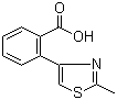 2-(2-甲基-4-噻唑基)苯甲酸分子结构 (CAS 65032-66-8)