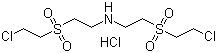 Bis[2-(2-chloroethylsulfonyl)ethyl]azanium chloride molecular structure (CAS 65180-91-8)