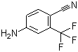 4-氨基-2-三氟甲基苯甲腈分子结构 (CAS 654-70-6)