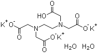 乙二胺四乙酸三钾二水合物分子结构 (CAS 65501-24-8)