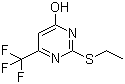 2-Ethylthio-4-hydroxy-6-trifluoromethylpyrimidine molecular structure (CAS 657-58-9)