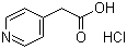 4-吡啶乙酸盐酸盐分子结构 (CAS 6622-91-9)