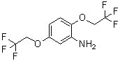 2,5-二(2,2,2-三氟乙氧基)苯胺分子结构 (CAS 66300-37-6)