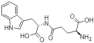 L-gamma-谷氨酰-L-色氨酸分子结构 (CAS 66471-20-3)