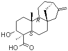 (3alpha,4alpha)-3-羟基贝壳杉-16-烯-18-酸分子结构 (CAS 66556-91-0)