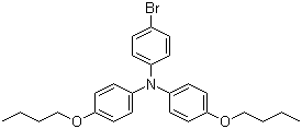 4-溴-N,N-双(4-丁氧基苯基)苯胺分子结构 (CAS 666711-17-7)