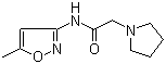 N-(5-甲基-3-异恶唑基)-1-吡咯烷乙酰胺分子结构 (CAS 666821-88-1)