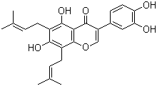 6,8-Diprenylorobol molecular structure (CAS 66777-70-6)