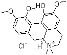 Magnoflorine chloride molecular structure (CAS 6681-18-1)