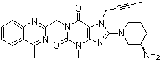 Linagliptin molecular structure (CAS 668270-12-0)
