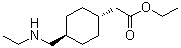 反式-[4-[(N-乙基氨基)甲基]环己基]乙酸乙酯分子结构 (CAS 669080-89-1)