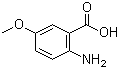 2-氨基-5-甲氧基苯甲酸分子结构 (CAS 6705-03-9)