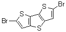 2,6-二溴二噻吩并[3,2-b:2',3'-d]噻吩分子结构 (CAS 67061-69-2)