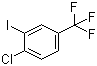 4-氯-3-碘三氟甲苯分子结构 (CAS 672-57-1)
