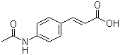 (2E)-3-[4-(乙酰基氨基)苯基]-2-丙烯酸分子结构 (CAS 67249-02-9)