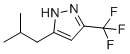3-异丁基-5-(三氟甲基)-1H-吡唑分子结构 (CAS 67294-34-2)