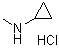 N-甲基环丙胺盐酸盐分子结构 (CAS 67376-94-7)