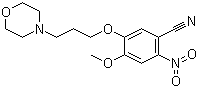 4-Methoxy-5-(3-morpholinopropoxy)-2-nitrobenzonitrile molecular structure (CAS 675126-26-8)