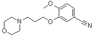 4-Methoxy-3-[3-(4-morpholinyl)propoxy]benzonitrile molecular structure (CAS 675126-28-0)