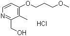 [4-(3-甲氧基丙氧基)-3-甲基-2-吡啶基]甲醇盐酸盐分子结构 (CAS 675198-19-3)