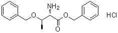 O-(苄基)-L-苏氨酸苄酯盐酸盐分子结构 (CAS 67580-86-3)