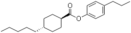 反式-4-戊基环己烷甲酸 4-丙基苯酯分子结构 (CAS 67589-71-3)