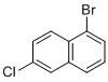 1-Bromo-6-chloronaphthalene molecular structure (CAS 676266-14-1)