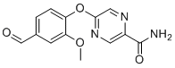 CAS # 676500-66-6, 5-(4-Formyl-2-methoxyphenoxy)-2-pyrazinecarboxamide