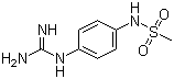 N-[4-[(氨基亚氨基甲基)氨基]苯基]甲磺酰胺分子结构 (CAS 677752-76-0)