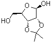 2,3-O-(1-甲基亚乙基)-beta-D-呋喃核糖分子结构 (CAS 67814-68-0)
