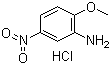 2-甲氧基-5-硝基苯胺盐酸盐分子结构 (CAS 67827-72-9)