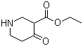 4-氧代-3-哌啶甲酸乙酯分子结构 (CAS 67848-59-3)