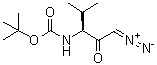 N-[(1S)-3-Diazo-1-(1-methylethyl)-2-oxopropyl]carbamic acid 1,1-dimethylethyl ester molecular structure (CAS 67865-71-8)
