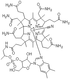 Cyanocobalamin molecular structure (CAS 68-19-9)