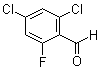 2,4-二氯-6-氟苯甲醛分子结构 (CAS 681435-09-6)