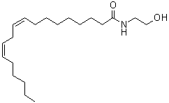N-亚麻油酰基乙醇胺分子结构 (CAS 68171-52-8)