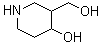 3-羟基甲基哌啶-4-醇分子结构 (CAS 682331-21-1)