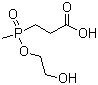 3-(羟基甲基膦酰基)丙酸单(2-羟乙基)酯分子结构 (CAS 68334-62-3)
