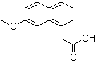 7-甲氧基-1-萘乙酸分子结构 (CAS 6836-22-2)