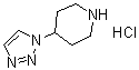 4-(1H-1,2,3-三唑-1-基)哌啶单盐酸盐分子结构 (CAS 690261-88-2)