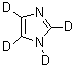 四氘代咪唑分子结构 (CAS 6923-01-9)