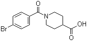 1-(4-溴苯甲酰基)-4-哌啶甲酸分子结构 (CAS 693237-87-5)