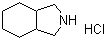 顺式-六氢异吲哚盐酸盐分子结构 (CAS 6949-87-7)