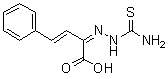 2-[2-(Aminothioxomethyl)hydrazinylidene]-4-phenyl-3-butenoic acid molecular structure (CAS 6961-77-9)